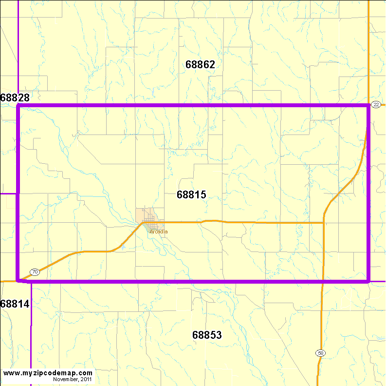 map of 68815