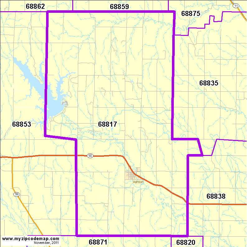map of 68817