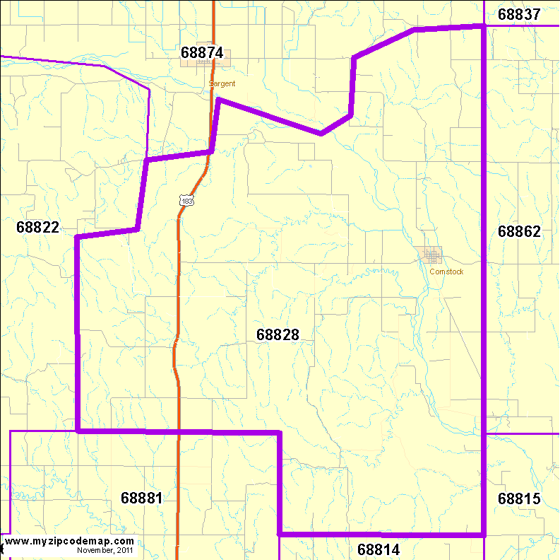map of 68828