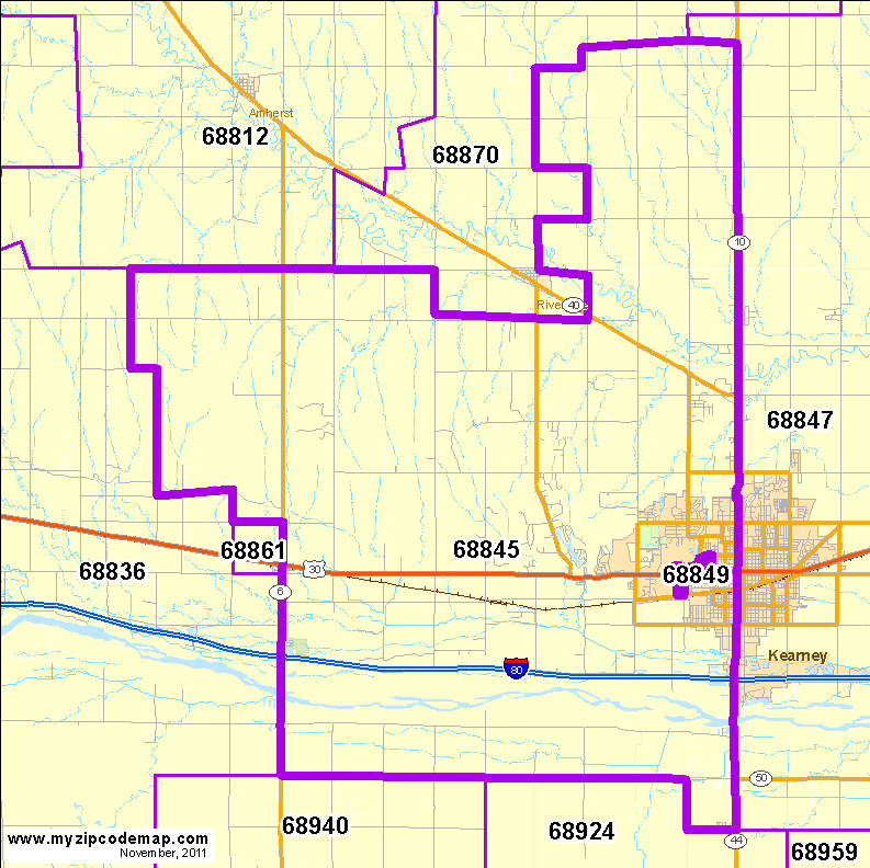 map of 68845