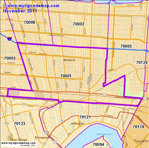 map of 70001