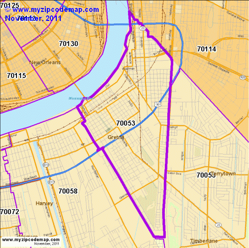 map of 70053