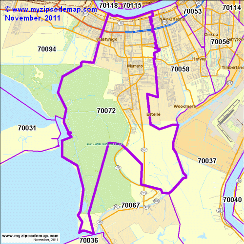 map of 70072