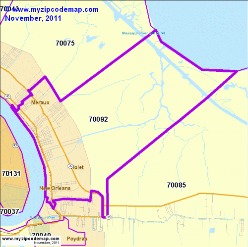 map of 70092