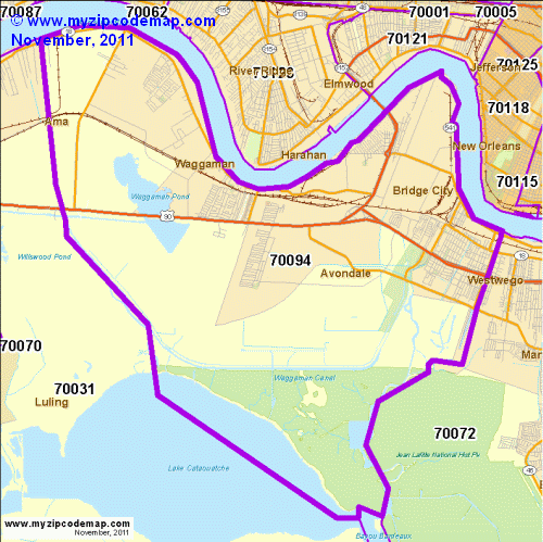 map of 70094