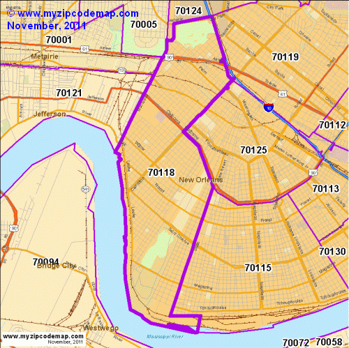 map of 70118