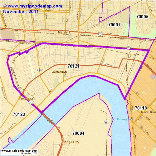 map of 70121