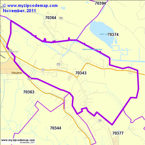 map of 70343