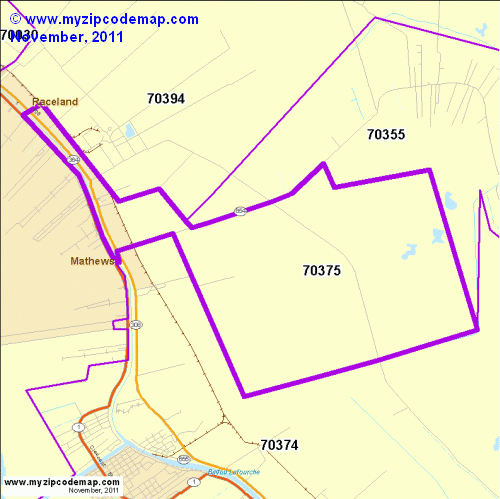 map of 70375