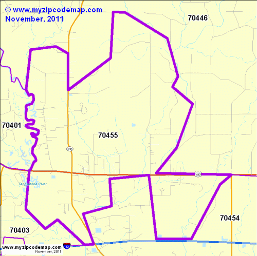 map of 70455