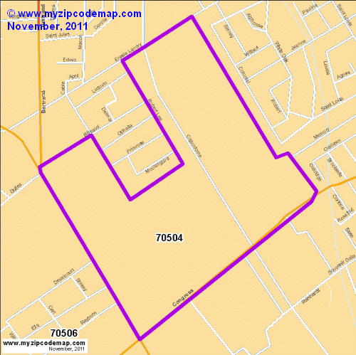 map of 70504
