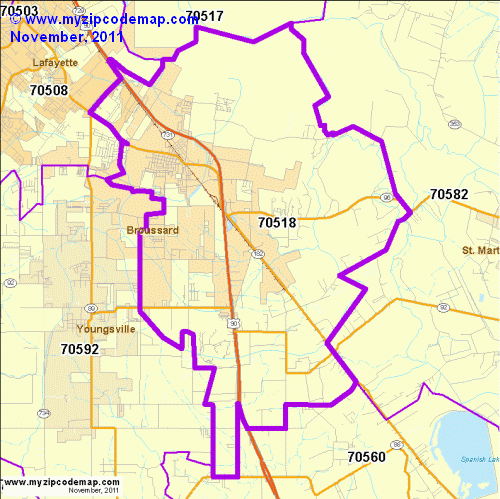 map of 70518