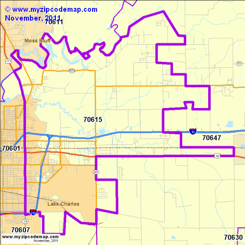 map of 70615