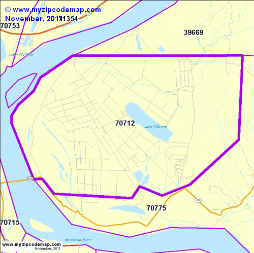 map of 70712