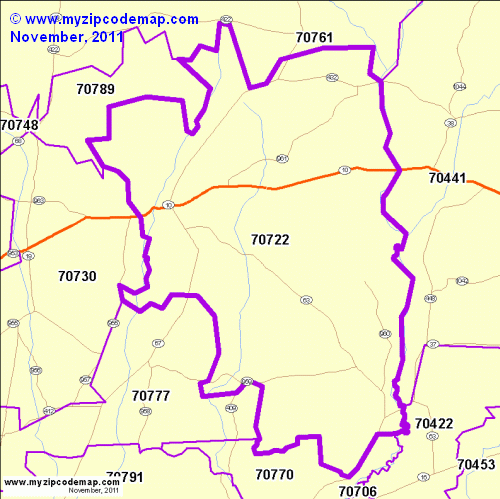 map of 70722
