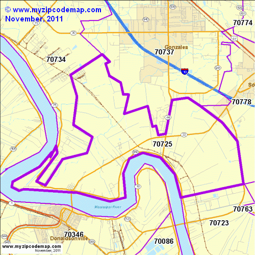 map of 70725
