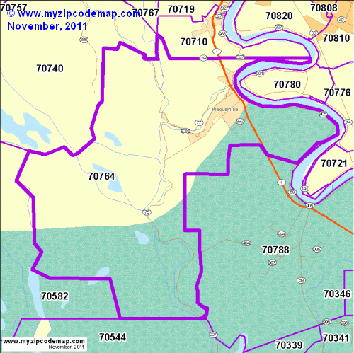 map of 70764