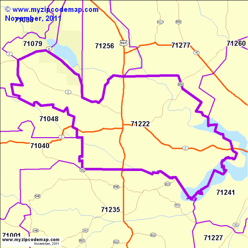 map of 71222
