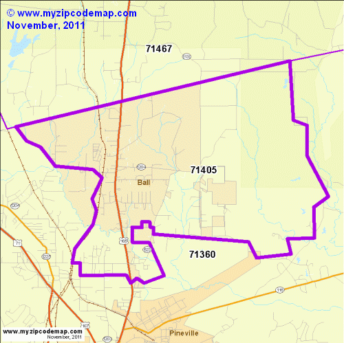 map of 71405