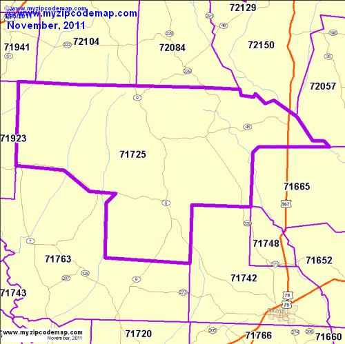 map of 71725