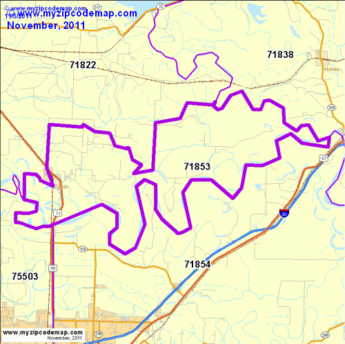 map of 71853