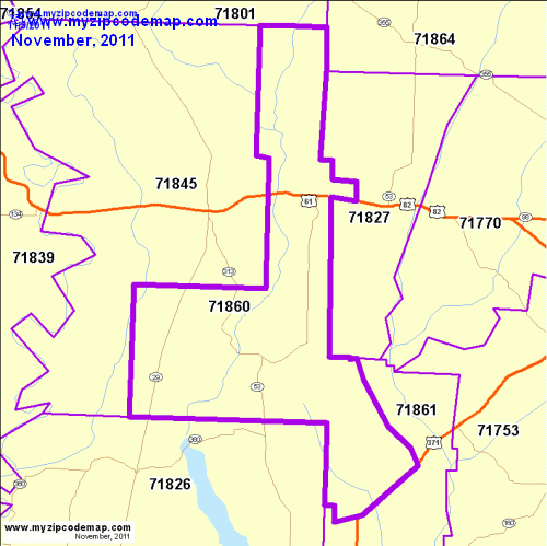map of 71860