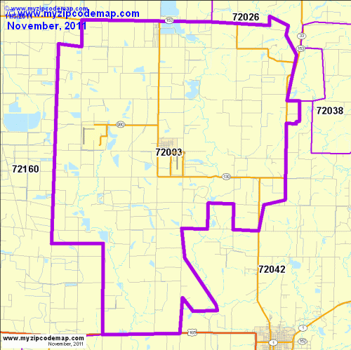 map of 72003