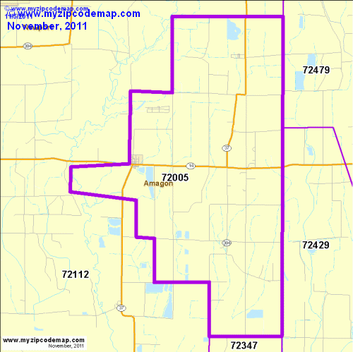 map of 72005