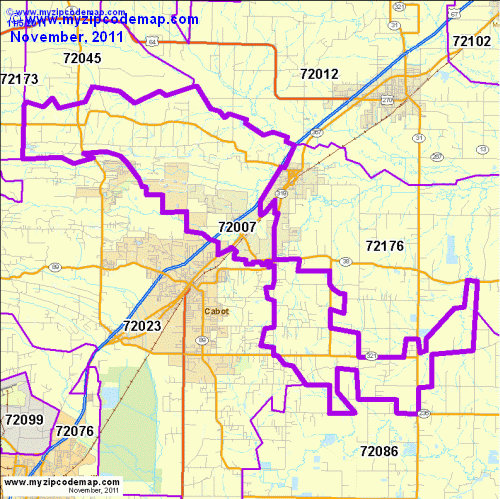 map of 72007