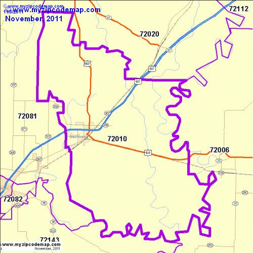map of 72010