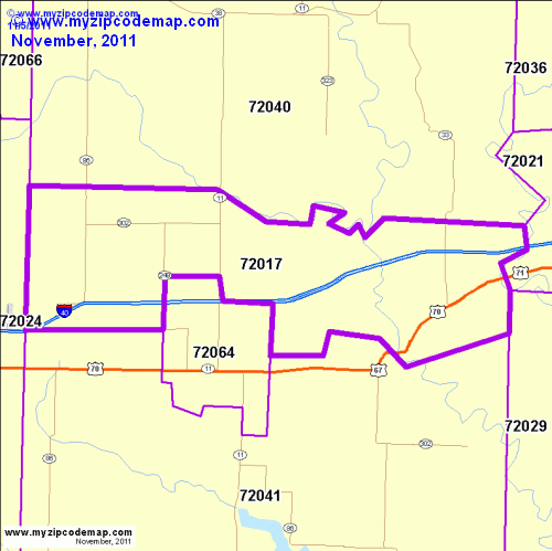 map of 72017