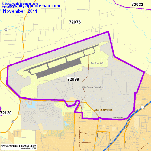 map of 72099