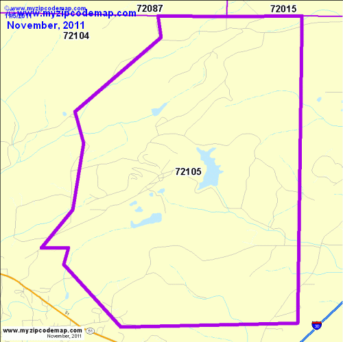 map of 72105