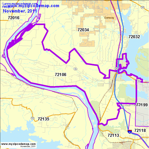 map of 72106