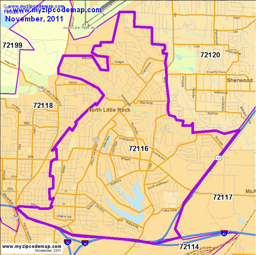 map of 72116