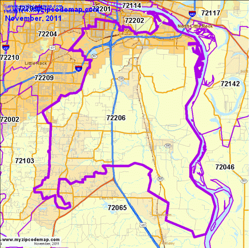 map of 72206