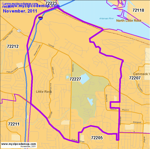 map of 72227