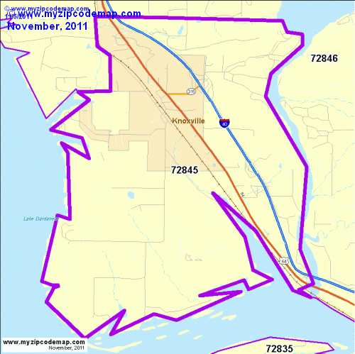 map of 72845