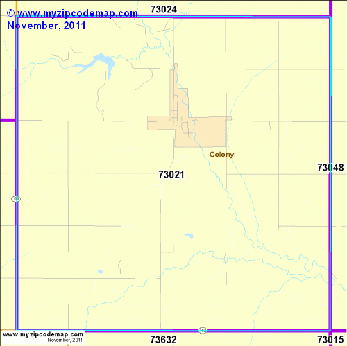 map of 73021