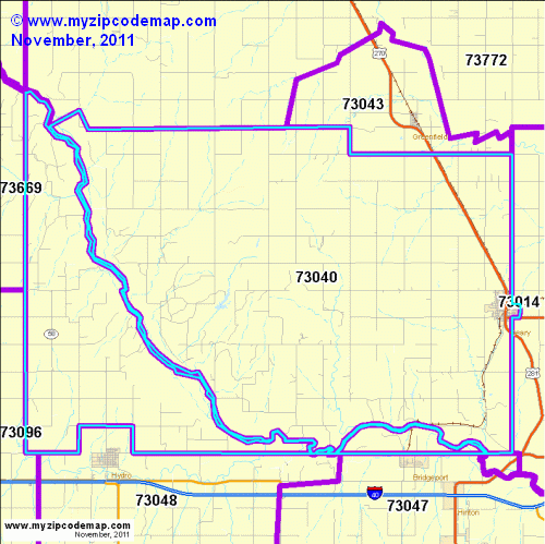 map of 73040