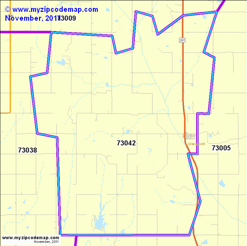 map of 73042
