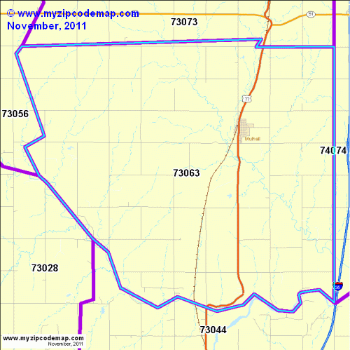 map of 73063
