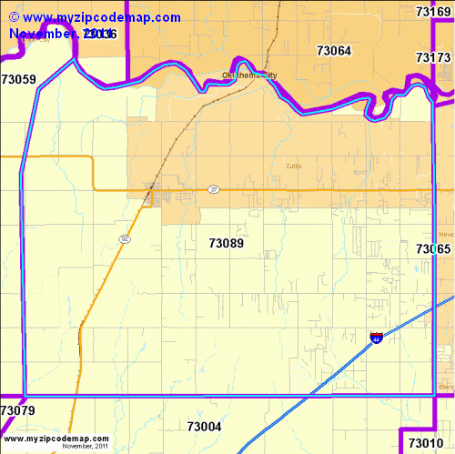 map of 73089