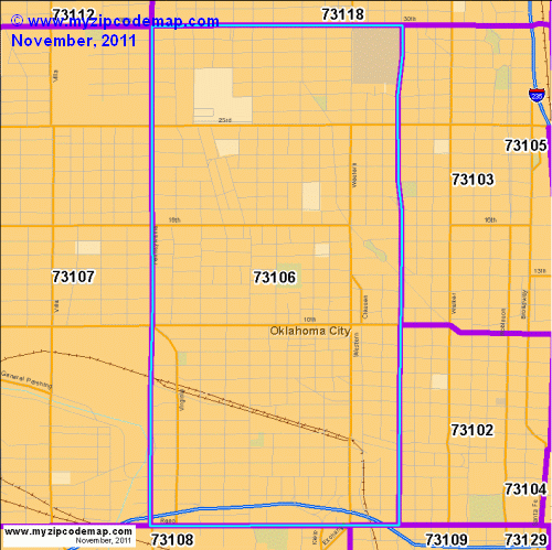 map of 73106