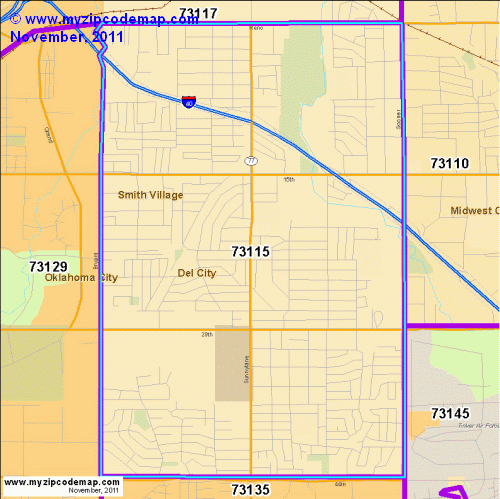 map of 73115