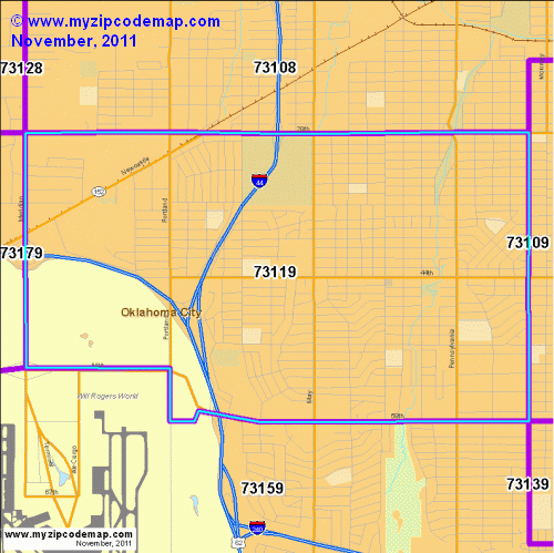 map of 73119