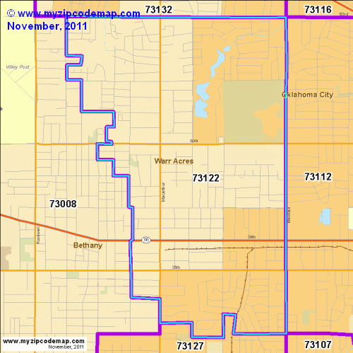 map of 73122