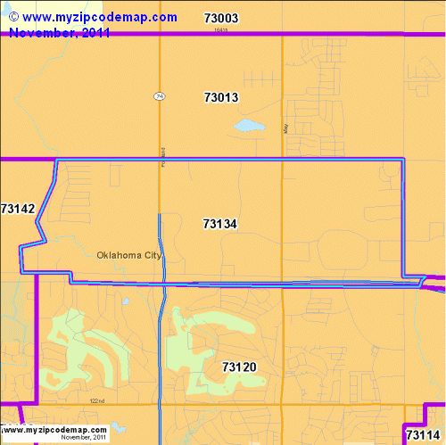 map of 73134