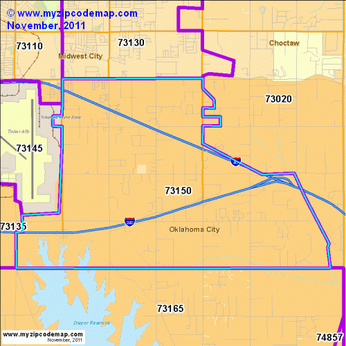 map of 73150