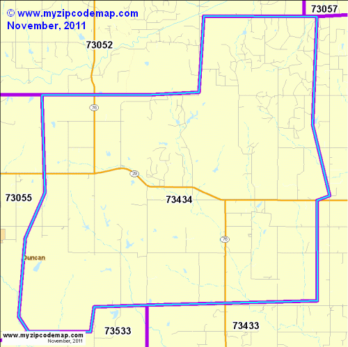 map of 73434